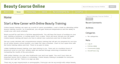 Desktop Screenshot of beautycourseonline.com