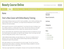 Tablet Screenshot of beautycourseonline.com